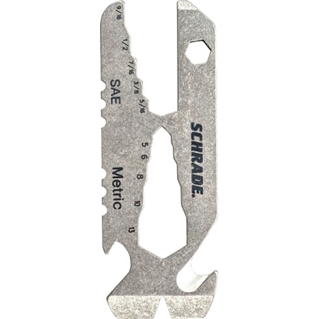 Picture of Schrade Titanium Pry Tool 2 W/ Strap Cutter & Wrench Drivers<