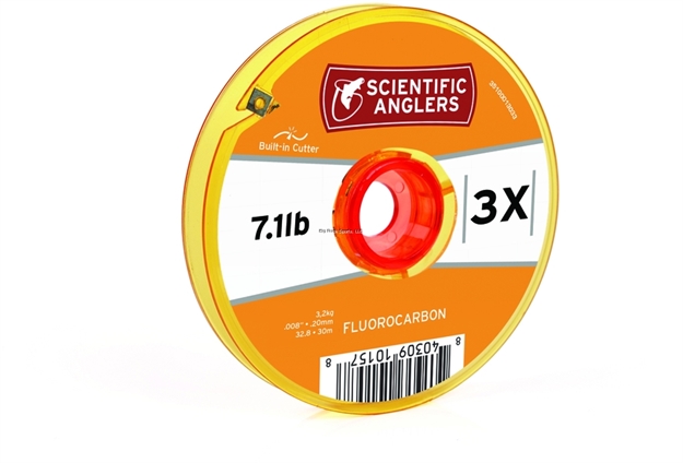 Picture of Scientific Anglers Premium Fluorocarbon Tippet Interlocking Spool W/Cutter 2X Clear 30 Meters