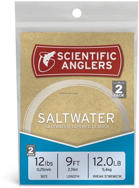 Picture of Scientific Anglers Saltwater Nylon Leaders 9" 2 Pack 16Lb