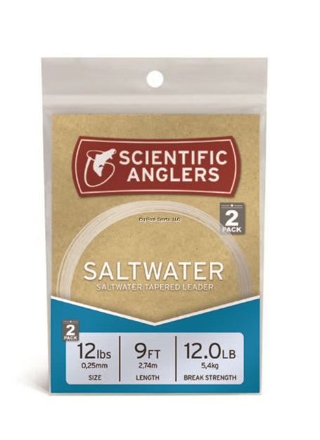 Picture of Scientific Anglers Saltwater Nylon Leaders 9' 2 Pack 20Lb