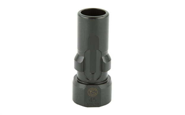 Picture of  Silencerco Ac2605 3-Lug Muzzle Device Black With .578"X28 Threads For 45 Acp 816413025185