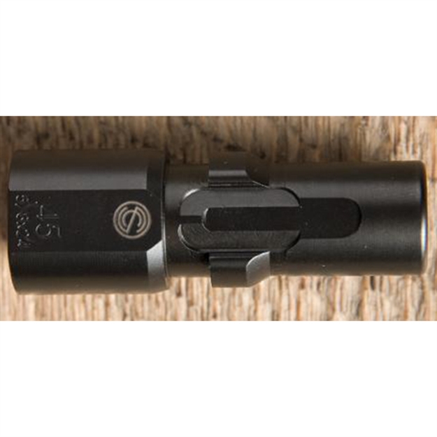 Picture of  Silencerco Ac2607 3-Lug Muzzle Device 9Mm Luger 1/2"-36 Tpi Steel