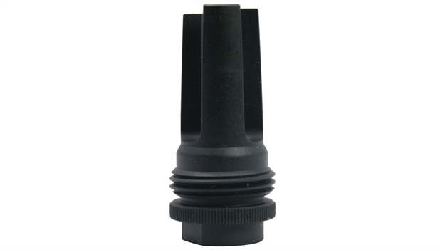 Picture of  Silencerco Ac1570 Asr Flash Hider Black Steel With 1/2"-28 Tpi Threads For 9Mm