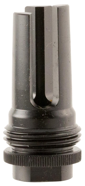 Picture of  Silencerco Ac1562 Asr Flash Hider Black Steel With 1/2"-36 Tpi Threads For 9Mm 817272016918