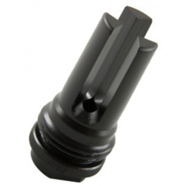 Picture of  Silencerco Ac1562 Asr Flash Hider Black Steel With 1/2"-36 Tpi Threads For 9Mm 817272016918