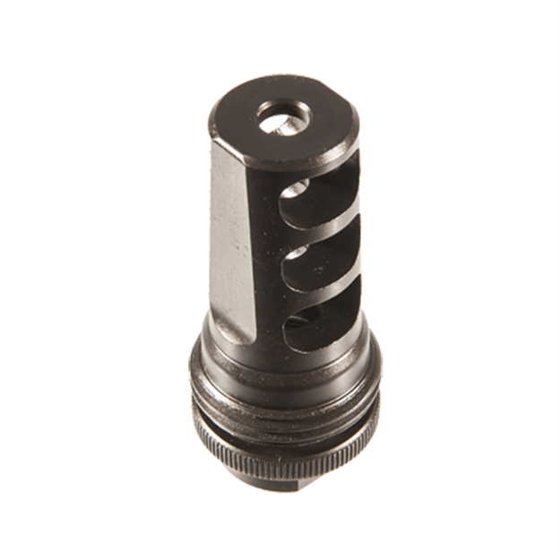 Picture of  Silencerco Ac1557 Asr Muzzle Brake Black Steel With 5/8"-32 Tpi Threads For 458 Cal
