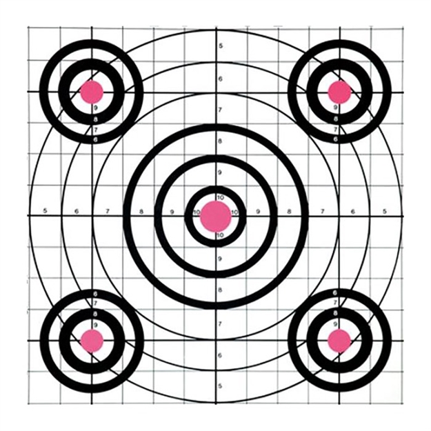 Picture of  Champion Targets 45726 Score Keeper  Bullseye Paper Hanging 100 Yds Pistol/Rifle 14" X 18" Multi-Color 12 PK