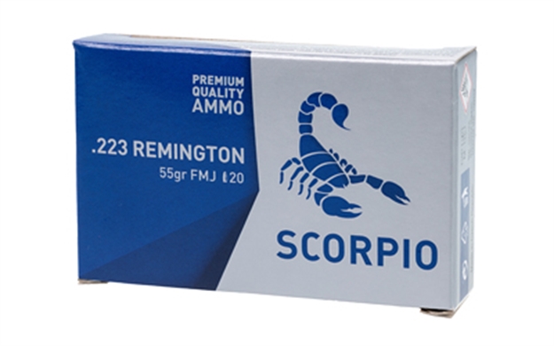 Picture of Scorpio Ammo 223Rem 55Gr Fmj 20/1000 S223055F