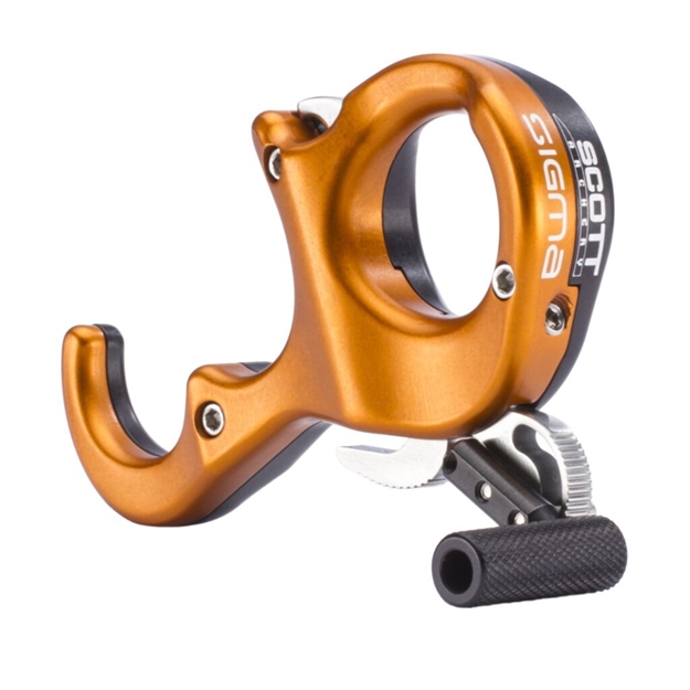 Picture of Scott Archery Sigma Release Black/Orange 3 Finger