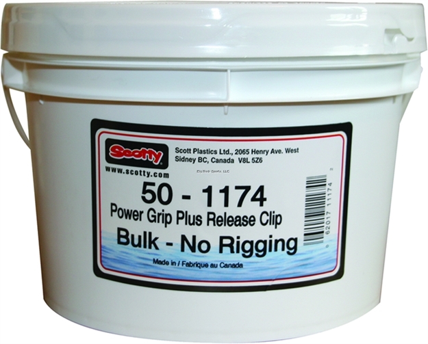 Picture of Scotty Downriggers 1174 Power Grip Plus Line Release, Bucket OF 40, Not Rigged, Priced Per Bucket