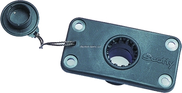 Picture of Scotty Downriggers Flush Deck Mount Black W/Rain Cap 0244-BK