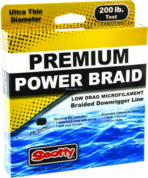 Picture of Scotty Downriggers Premium Braided Downrigger Line 200Lb 400Ft Spool W/Kit 2702K