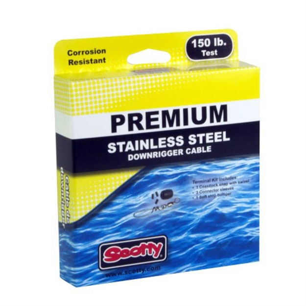 Picture of Scotty Premium SS Downrigger Cbl W/Terminal Kit 400Ft Spool