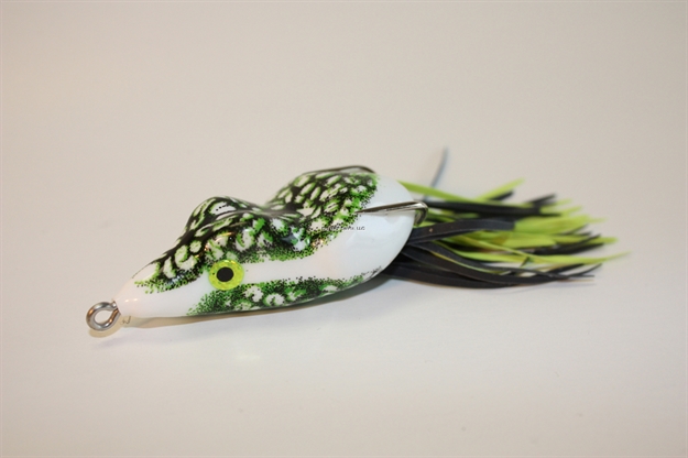 Picture of Scum Frog Bassrat Topwater Frog, 5/16 Oz, Natural Black & Green