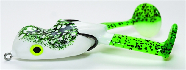 Picture of Scum Frog Bigfoot Topwater Frog, 2 1/2", 3/8 Oz, Natural Black & Green, Floating