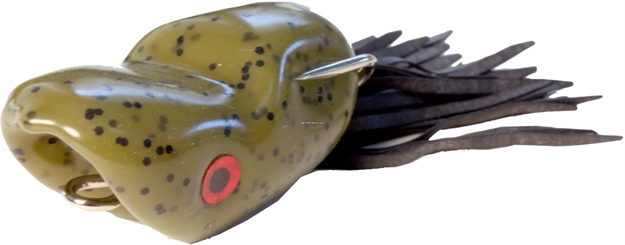 Picture of Scum Frog Popper Topwater Frog, 2", 5/16 Oz, Green Pumpkin W/Black Skirt