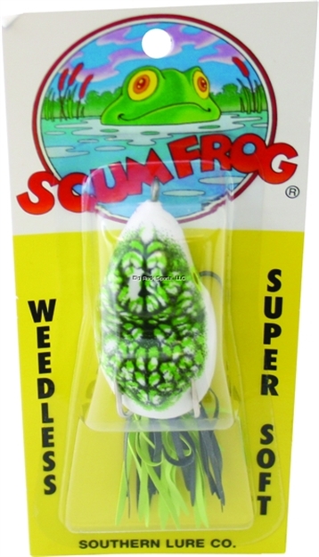 Picture of Scum Frog Topwater Frog, 2 1/2", 5/16 Oz, Natural Black & Green