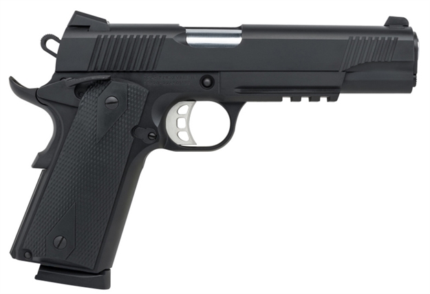 Picture of  Tisas 10100529 1911 Duty 45 Acp 8+1 5" Black Steel Barrel, Black Serrated Steel Slide, Black Cerakote Steel Frame W/Accessory Rail & Beavertail, Ambidextrous 723551443859