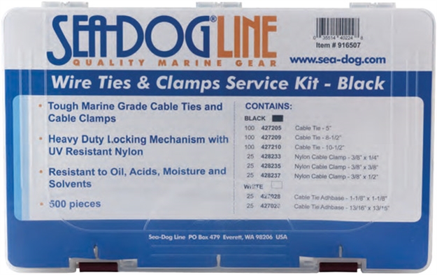 Picture of Sea Dog Blk Wire Ties/Clamps Kit