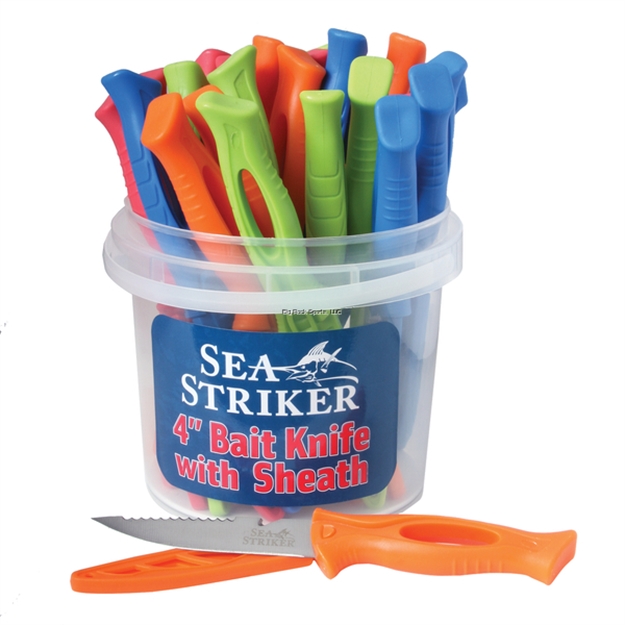 Picture of Sea Striker 4" Bait Knives W/Sheath Assorted Colors 24Pc Display