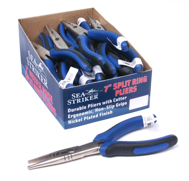 Picture of Sea Striker 7" Needlenose Split Ring Pliers Nickel Plated 18Pk