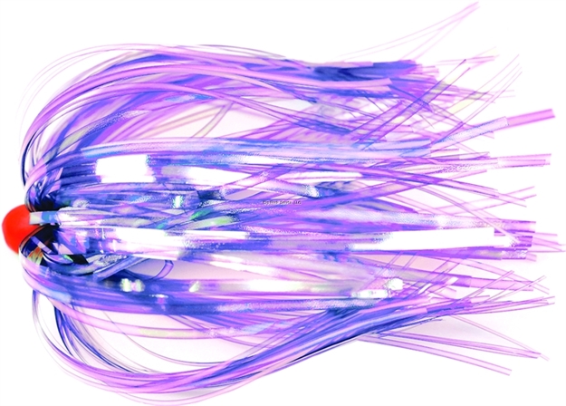 Picture of Sea Striker Ballyhoo Duster, 4", 1/4 OZ Red Head, Purple Pearl Skirt