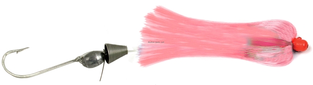 Picture of Sea Striker Ballyhoo Rig, 1/4 OZ Head, 1/2 OZ Egg Lead, 7/0 Hook, Pink