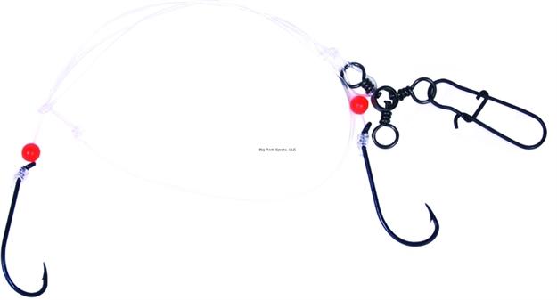 Picture of Sea Striker Blackfish Bottom Rig #4 Black Virginia Hook-Red Bead 3-Way & Snap