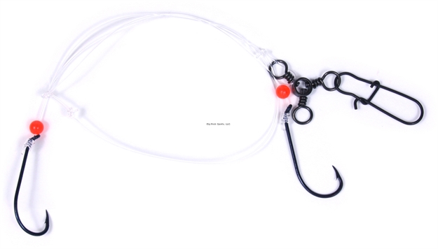 Picture of Sea Striker Blackfish Bottom Rig #5 Black Virginia Hook-Red Bead 3-Way & Snap