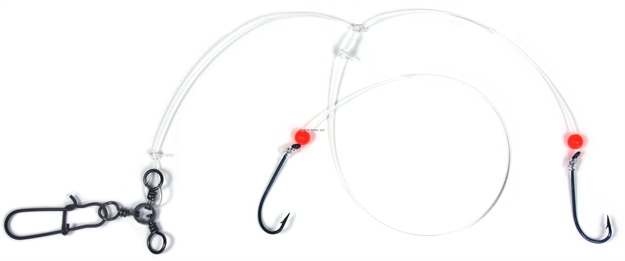 Picture of Sea Striker Blackfish Bottom Rig #6 Black Virginia Hook-Red Bead 3-Way & Snap
