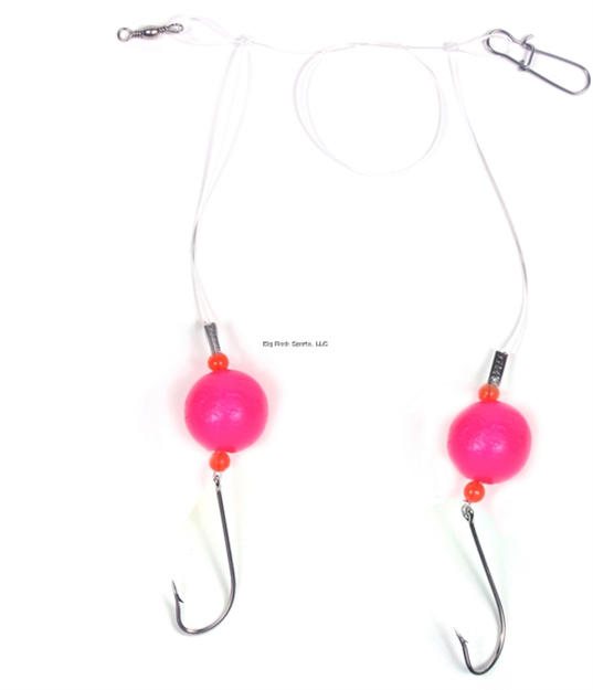 Picture of Sea Striker Bluefish Fireball Rig, 1" Pink Floats, 40Lb Mono, 3/0 Hooks