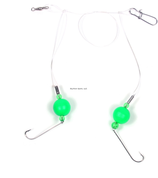 Picture of Sea Striker Bluefish Fireball Rig, 3/4" Green Floats, 40Lb Mono, #4 Hooks