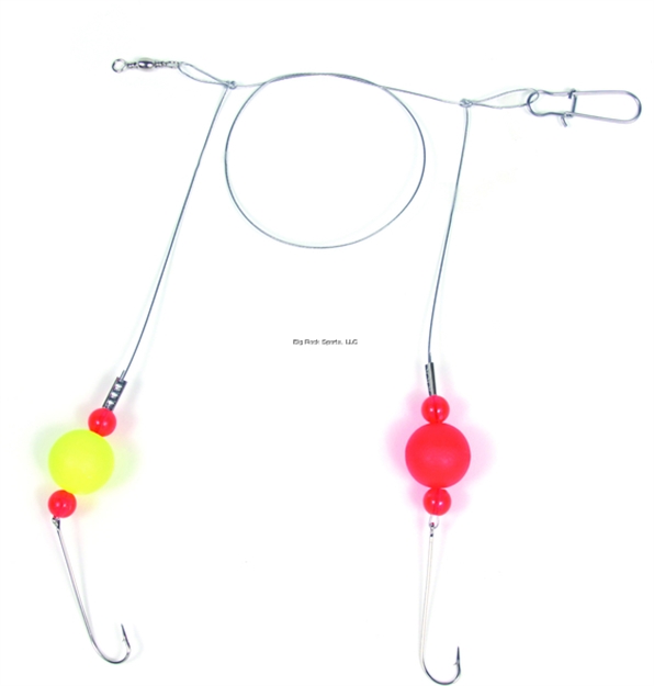 Picture of Sea Striker Bluefish Fireball Rig, 3/4" Red & Yellow Floats, 40Lb Mono, #4 Hooks