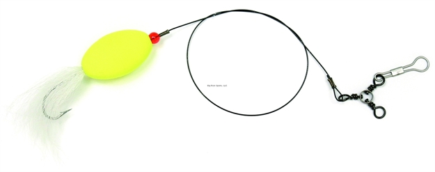 Picture of Sea Striker Bluefish Rig, 7/0 Bucktail Hook, Yellow 2" Oval Float, Packaged