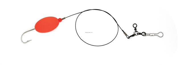 Picture of Sea Striker Bluefish Rig, 7/0 Plain Hook, Red 2" Oval Float, Packaged