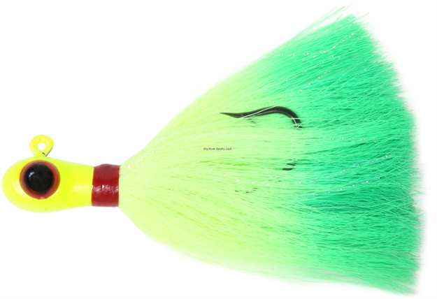 Picture of Sea Striker Bugeye Jig, 3 Oz, Chartreuse Head/Chartreuse/Green Tail, Mylar