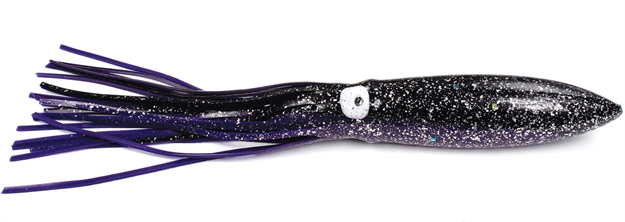 Picture of Sea Striker Bulbhead Squid Skirt, 12", Purple/Black, 5/Pack