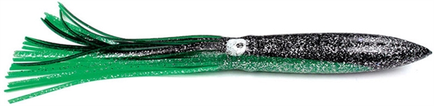 Picture of Sea Striker Bulbhead Squid Skirt, 6", Green/Black, 10/Pack