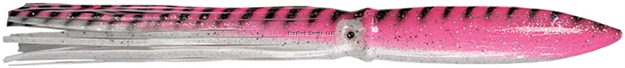 Picture of Sea Striker Bulbhead Squid Skirt, 6", Pink Mackerel, 10/Pack