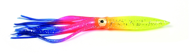 Picture of Sea Striker Bulbhead Squid Skirt, 9", Parrot, 10/Pack