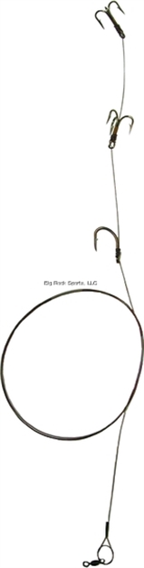 Picture of Sea Striker Carolina Live Bait King Rig Coated Wire, 2/0 Nose Hook, 2-4X #4 Trebles