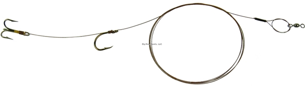 Picture of Sea Striker Carolina Live Bait King Rig Coated Wire, 2/0 Nose Hook, 4X #4 Treble