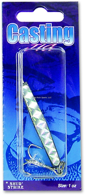 Picture of Sea Striker Casting Jig, 1 Oz, Silver Prism Tape