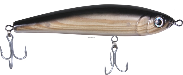Picture of Sea Striker Cedrus Epoxy Cedar Lure, 7", Through-Wire, Black Back, Floating