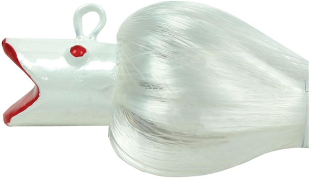 Picture of Sea Striker Chute Rig, 8" Nylon Hair, 2 Oz, Swing Hook, White