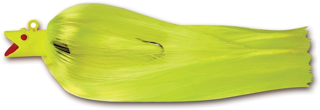 Picture of Sea Striker Chute Rig, 8" Nylon Hair, 6 Oz, Swing Hook, Chartreuse