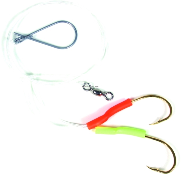 Picture of Sea Striker Cod Rig 7/0 Gold Beak Hooks W/Flourescent Tubing