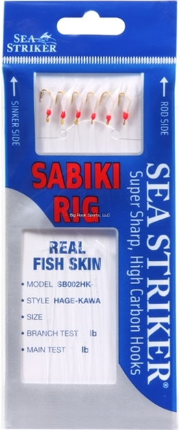 Picture of Sea Striker Deluxe Sabiki Rig Hage-Kawa Red Bead Sz4 (Sz 16 Us)