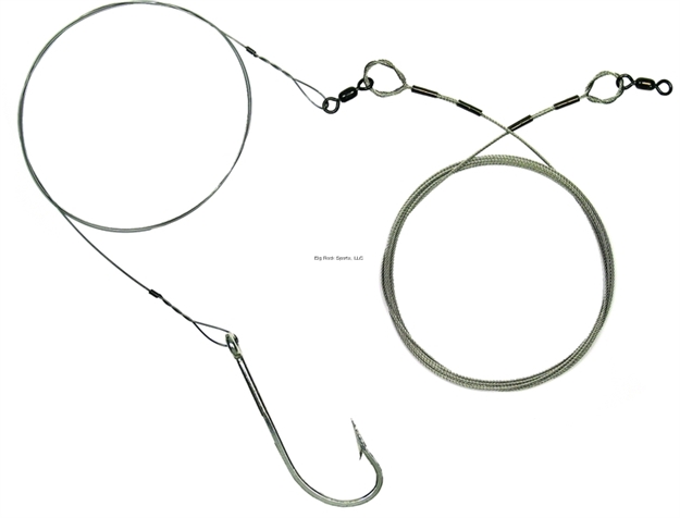 Picture of Sea Striker Deluxe Shark Rig, 3407Ss-12/0 Hook, 9' 480Lb Stainless Cable, 4' Solid Wire