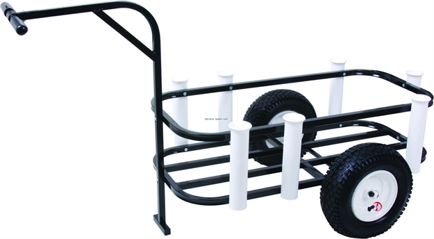 Picture of Sea Striker Deluxe Surf/Pier/Beach Cart, Pneumatic Wheels, 7 Pvc Rod Holders, Holds UP TO 54 QT Cooler